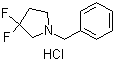 CAS 登录号：862416-37-3, 3,3-二氟-1-(苯基甲基)吡咯烷盐酸盐