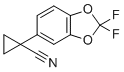 CAS # 862574-87-6, 1-(2,2-Difluorobenzo[D][1,3]dioxol-5-YL)cyclopropanecarbonitrile