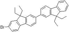 structure of CAS# 862847-75-4, 7-Bromo-9,9,9',9'-tetraethyl-2,2'-bifluorene