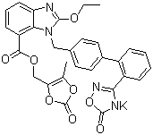 structure of CAS# 863031-24-7, 阿齐沙坦酯钾盐