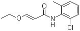 structure of CAS# 863127-76-8, (E)-N-(2-Chloro-6-methylphenyl)-3-ethoxyacrylamide