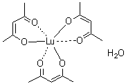 structure of CAS# 86322-74-9, (OC-6-11)-三(2,4-戊烷二酮-O,O')镥一水合物