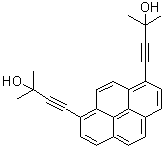 structure of CAS# 863643-48-5, 4,4'-(1,8-Pyrenediyl)bis[2-methyl-3-butyn-2-ol]