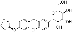 Empagliflozin分子结构 (CAS 864070-44-0)