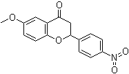 2,3-二氢-6-甲氧基-2-(4-硝基苯基)-4H-1-苯并吡喃-4-酮分子结构 (CAS 864130-54-1)