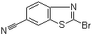 2-溴-6-苯并噻唑甲腈分子结构 (CAS 864265-77-0)