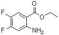 structure of CAS# 864293-36-7, 2-Amino-4,5-difluorobenzoic acid ethyl ester