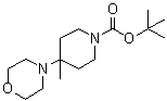 4-甲基-4-(4-吗啉基)-1-哌啶羧酸叔丁酯分子结构 (CAS 864369-95-9)
