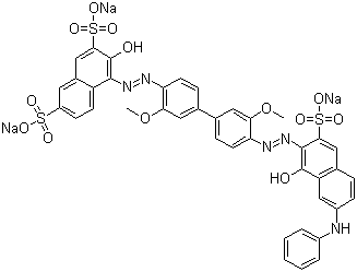 直接蓝 201分子结构 (CAS 86437-47-0)