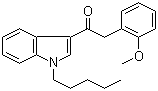 2-(2-甲氧基苯基)-1-(1-戊基-1H-吲哚-3-基)乙酮分子结构 (CAS 864445-43-2)