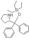 (2S)-2-[二苯基(三乙基硅氧基)甲基]吡咯烷分子结构 (CAS 864466-70-6)