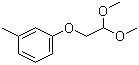 1-(2,2-二甲氧基乙氧基)-3-甲基苯分子结构 (CAS 864684-72-0)