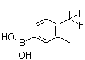 3-甲基-4-三氟甲基苯硼酸分子结构 (CAS 864759-67-1)