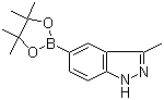 structure of CAS# 864771-17-5, 3-Methyl-1H-indazole-5-boronic acid pinacol ester