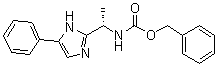 structure of CAS# 864825-21-8, N-[(1S)-1-(5-苯基-1H-咪唑-2-基)乙基]氨基甲酸苄酯