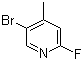 5-溴-2-氟-4-甲基吡啶分子结构 (CAS 864830-16-0)