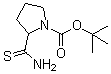 2-(氨基硫代甲酰基)-1-吡咯烷羧酸叔丁酯分子结构 (CAS 864958-51-0)