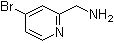4-溴-2-吡啶甲胺分子结构 (CAS 865156-50-9)