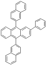 9,10-双(2-萘基)-2-苯基蒽分子结构 (CAS 865435-20-7)