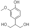 structure of CAS# 86548-91-6, 2-(4-羟基-3-甲氧基苯基)-1,3-丙二醇