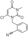2-[(6-氯-3,4-二氢-3-甲基-2,4-二氧代-1(2H)-嘧啶基)甲基]苯甲腈分子结构 (CAS 865758-96-9)
