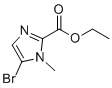 乙基5-溴-1-甲基-1H-咪唑-2-羧酸酯分子结构 (CAS 865798-15-8)