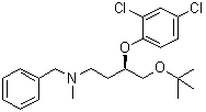 (R)-N-苄基-N-[4-叔丁氧基-3-(2,4-二氯-苯氧基)-丁基]-N-甲胺分子结构 (CAS 865865-21-0)