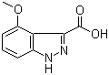 4-甲氧基吲唑-3-羧酸分子结构 (CAS 865887-02-1)