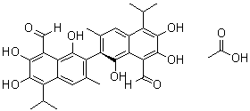 CAS 登录号：866541-93-7, (R)-棉子酚乙酸