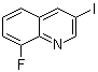 structure of CAS# 866782-59-4, 8-氟-3-碘喹啉