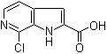 structure of CAS# 867034-08-0, 7-氯-1H-吡咯并[2,3-c]吡啶-2-羧酸