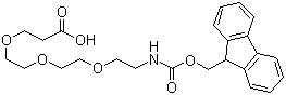N-芴甲氧羰基-12-氨基-4,7,10-三氧杂十二酸分子结构 (CAS 867062-95-1)