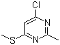 structure of CAS# 867131-59-7, 4-Chloro-2-methyl-6-(methylthio)pyrimidine