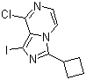 8-氯-3-环丁基-1-碘-咪唑并[1,5-a]吡嗪分子结构 (CAS 867165-15-9)
