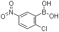2-氯-5-硝基苯硼酸分子结构 (CAS 867333-29-7)