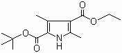 structure of CAS# 86770-31-2, 3,5-Dimethylpyrrole-2,4-dicarboxylic acid 2-t-butyl ester-4-ethyl ester