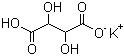 structure of CAS# 868-14-4, L(+)-Potassium hydrogen tartrate