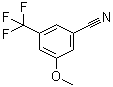 3-甲氧基-5-(三氟甲基)苯甲腈分子结构 (CAS 868167-61-7)