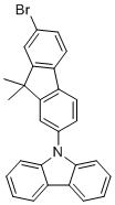 CAS # 868549-07-9, 9-(7-Bromo-9,9-dimethyl-9H-fluoren-2-yl)-9H-carbazole