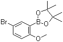 5-溴-2-甲氧基苯硼酸频那醇酯分子结构 (CAS 868629-78-1)