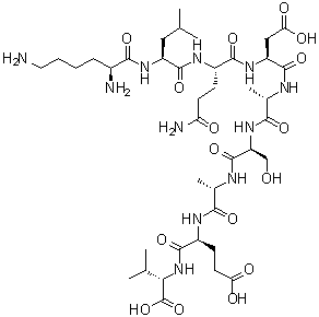 CAS # 868833-57-2, L-Lysyl-L-leucyl-L-glutaminyl-L-alpha-aspartyl-L-alanyl-L-seryl-L-alanyl-L-alpha-glutamyl-L-valine