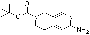 2-氨基-7,8-二氢吡啶并[4,3-d]嘧啶-6(5H)-羧酸叔丁酯分子结构 (CAS 869198-95-8)