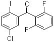 structure of CAS# 869365-97-9, (5-氯-2-碘苯基)(2,6-二氟苯基)甲酮
