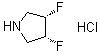 顺式-3,4-二氟吡咯烷盐酸盐分子结构 (CAS 869481-94-7)