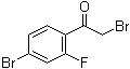 2-溴-1-(4-溴-2-氟苯基)乙酮分子结构 (CAS 869569-77-7)