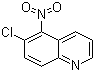 structure of CAS# 86984-32-9, 6-氯-5-硝基喹啉