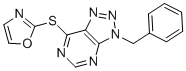 structure of CAS# 869853-70-3, 7-(2-恶唑基硫代)-3-(苯基甲基)-3H-1,2,3-三唑并[4,5-d]嘧啶