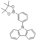 9-(3-(4,4,5,5-四甲基-1,3,2-二氧硼杂环戊烷-2-基)苯基)咔唑分子结构 (CAS 870119-58-7)