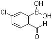 5-氯-2-甲酰基苯硼酸分子结构 (CAS 870238-36-1)
