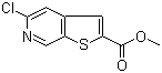5-氯噻吩并[2,3-c]吡啶-2-羧酸甲酯分子结构 (CAS 870244-27-2)